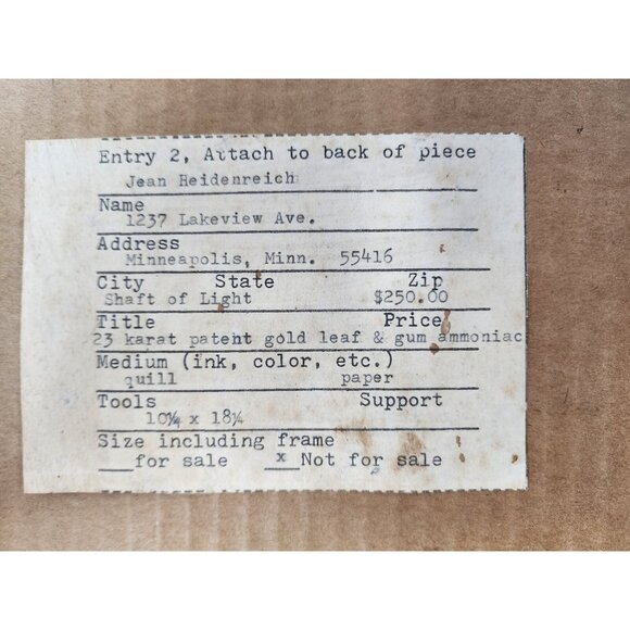 Vintage Shaft of Light 23 Karat Gold Letters Custom Religious Wall Art Framed - Picture 4 of 6